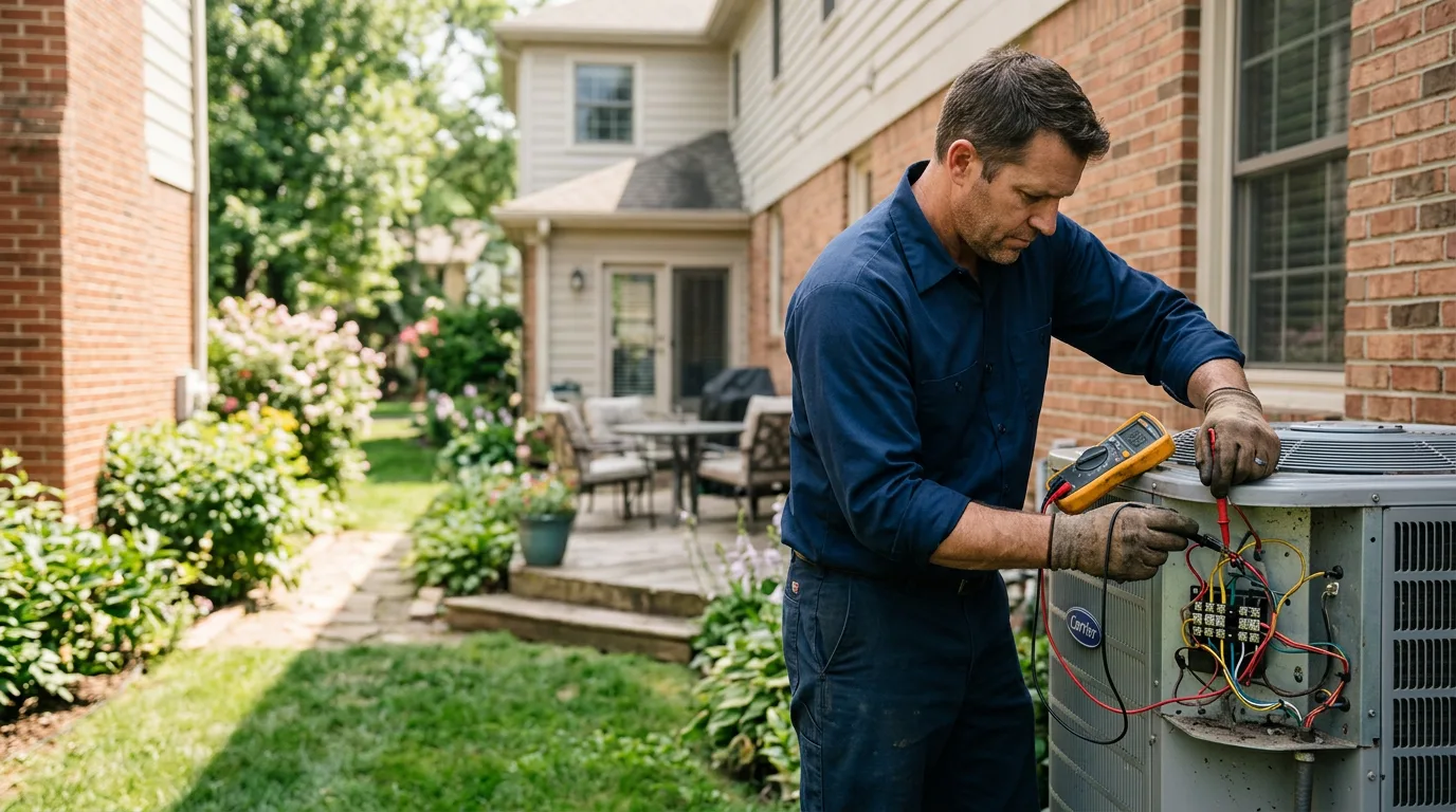HVAC technician working near Millerton, PA